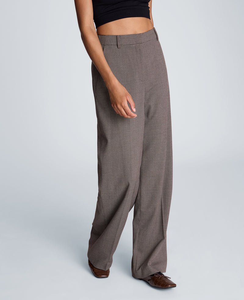 Kenneth Cole - Fly Front High Rise Wide Leg Pants with Slash Pocket WOMENS PANTS for Women