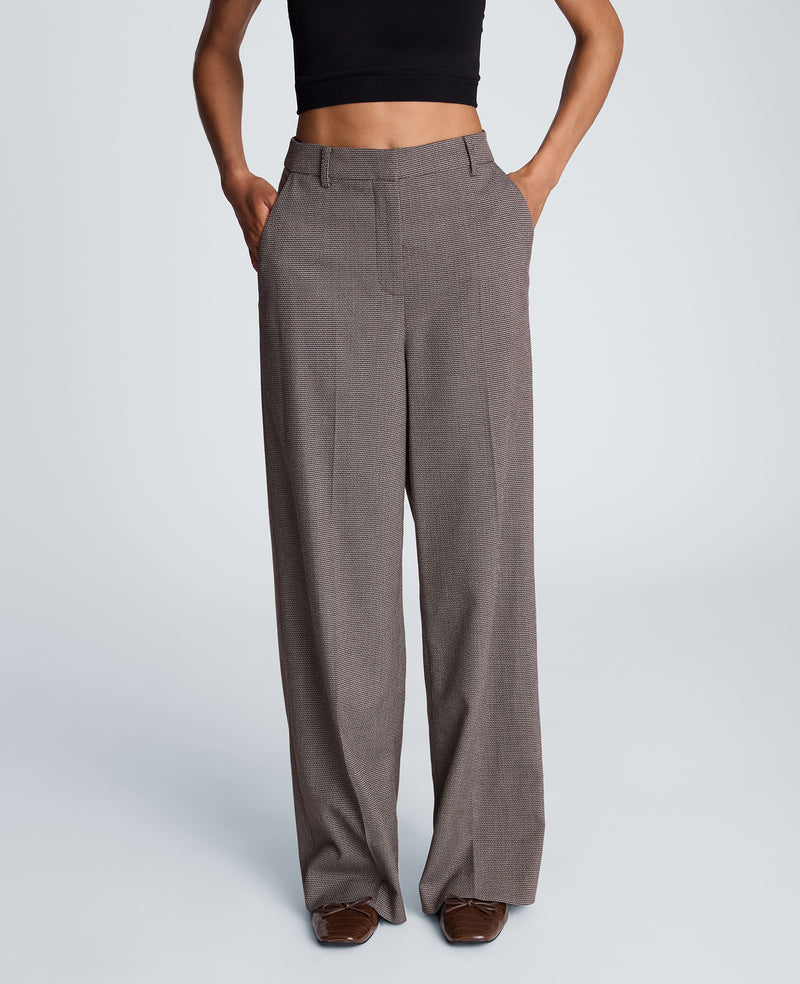 Kenneth Cole - Fly Front High Rise Wide Leg Pants with Slash Pocket WOMENS PANTS for Women