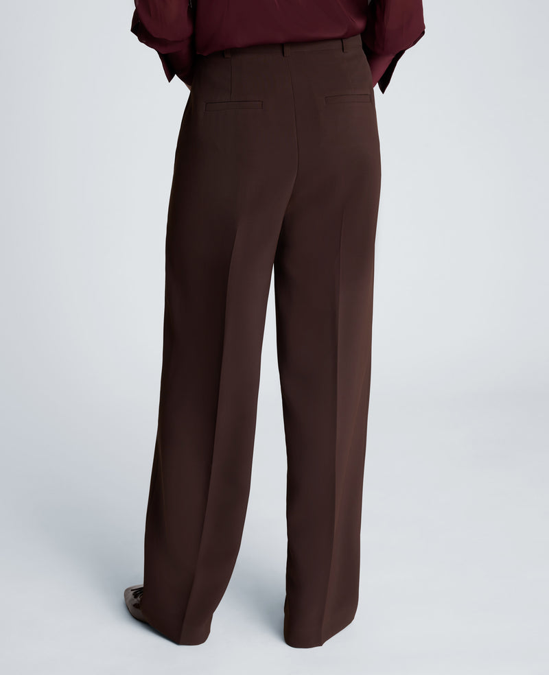 Kenneth Cole - Fly Front High Rise Wide Leg Pants with Slash Pocket WOMENS PANTS for Women