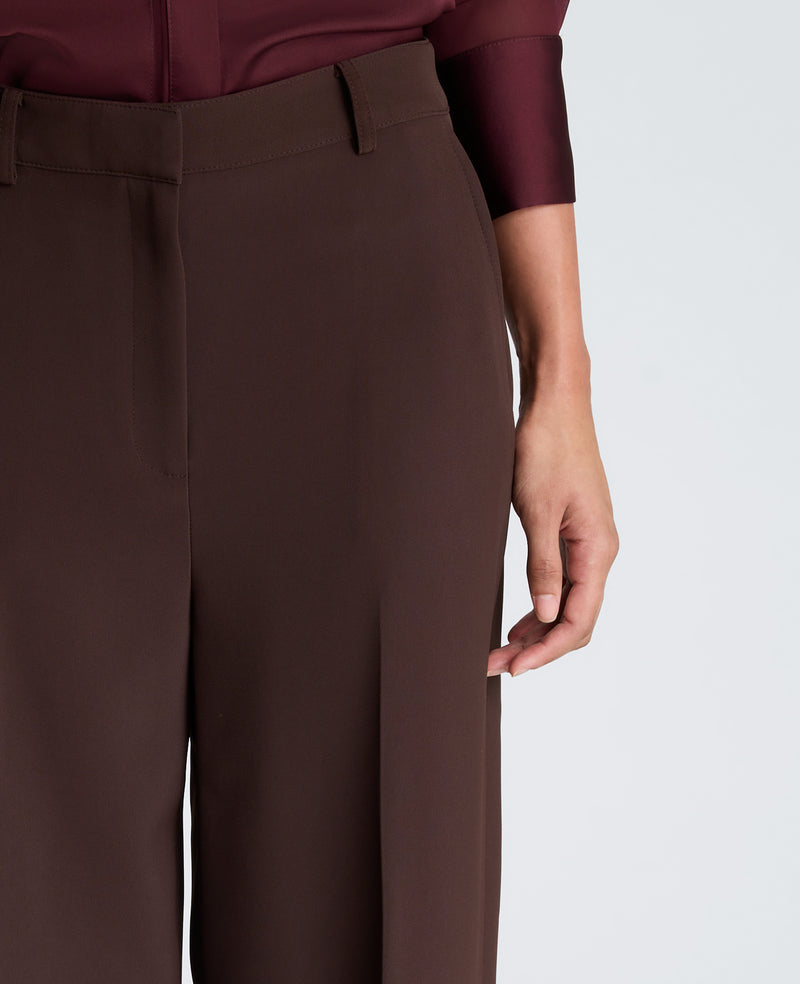 Kenneth Cole - Fly Front High Rise Wide Leg Pants with Slash Pocket WOMENS PANTS for Women