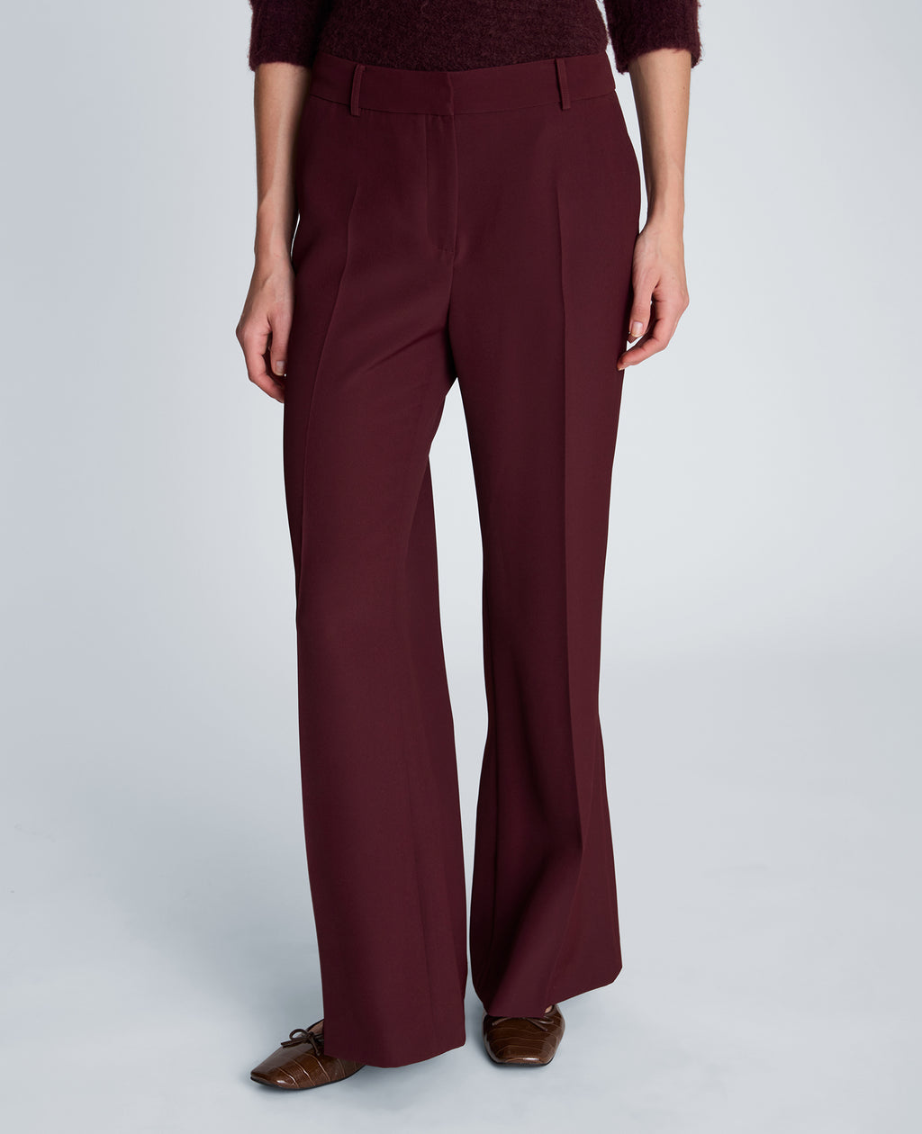 Kenneth Cole - Fly Front Mid Rise Flare Pant WOMENS PANTS for Women 