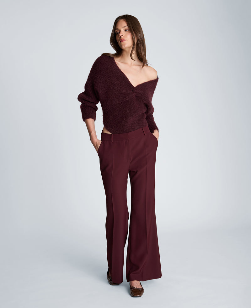 Kenneth Cole - Fly Front Mid Rise Flare Pant WOMENS PANTS for Women