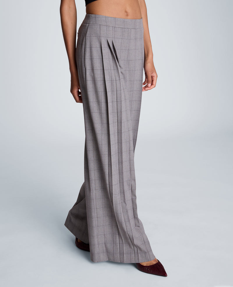 Kenneth Cole - Fly Front Wide Leg Triple Pleat Pant WOMENS PANTS for Women