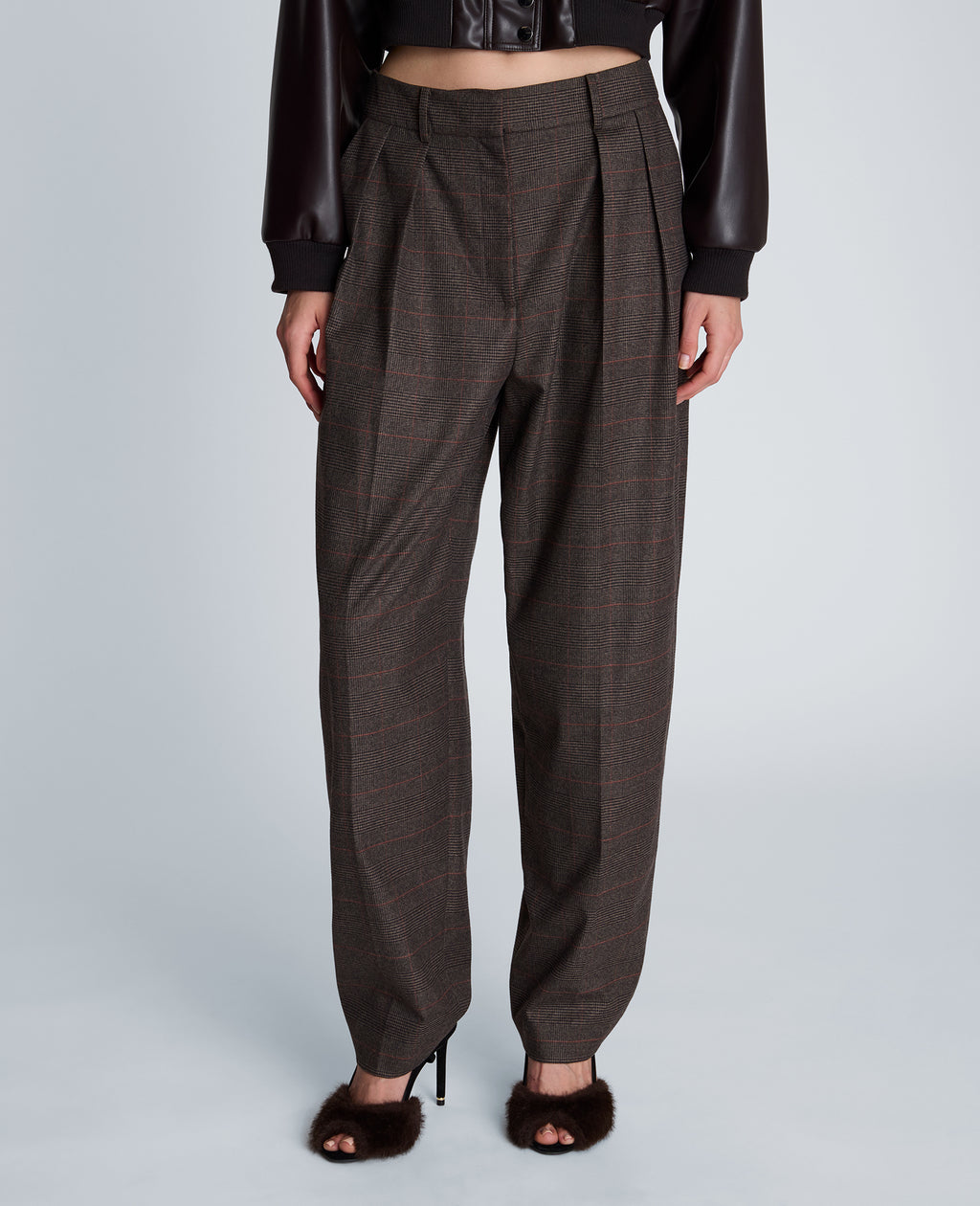 Kenneth Cole - Fly Front Wide Leg Triple Pleat Pant WOMENS PANTS for Women 
