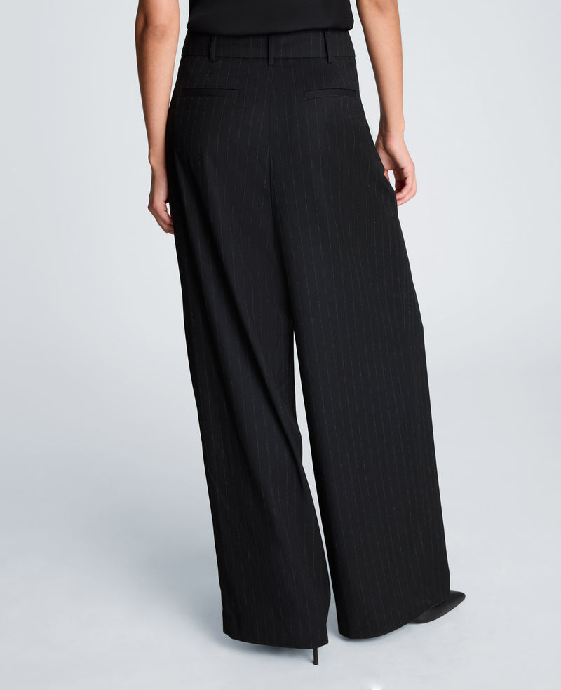 Kenneth Cole - Fly Front Wide Leg Crossover Pleat Pant WOMENS PANTS for Women