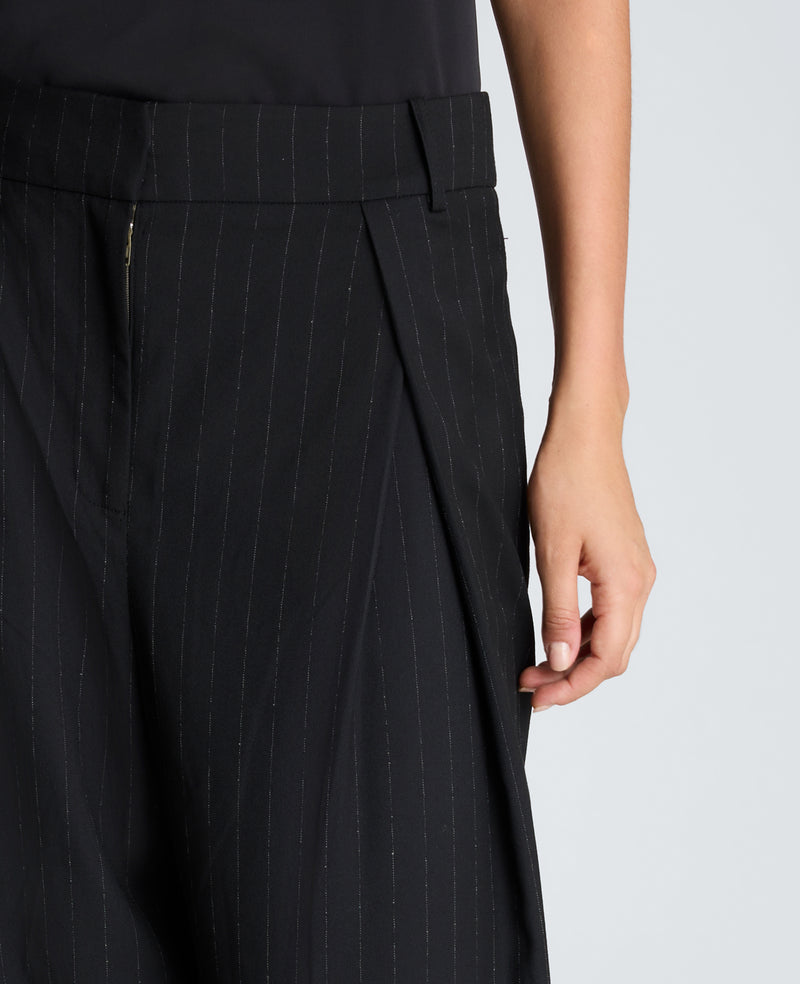 Kenneth Cole - Fly Front Wide Leg Crossover Pleat Pant WOMENS PANTS for Women