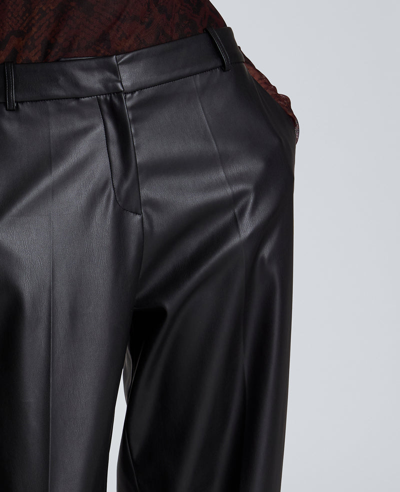 Kenneth Cole - High Rise Fly Front Barrel Leg Pants WOMENS PANTS for Women