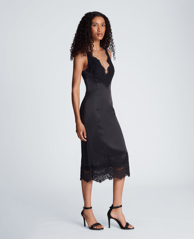 Kenneth Cole - Lace Trim Midi Dress WOMENS DRESS for Women