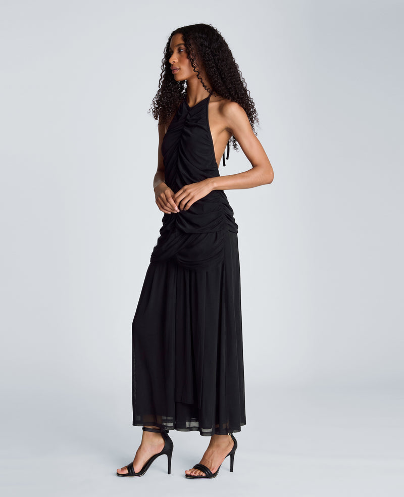 Kenneth Cole - Ruched Halter Maxi Dress WOMENS DRESS for Women