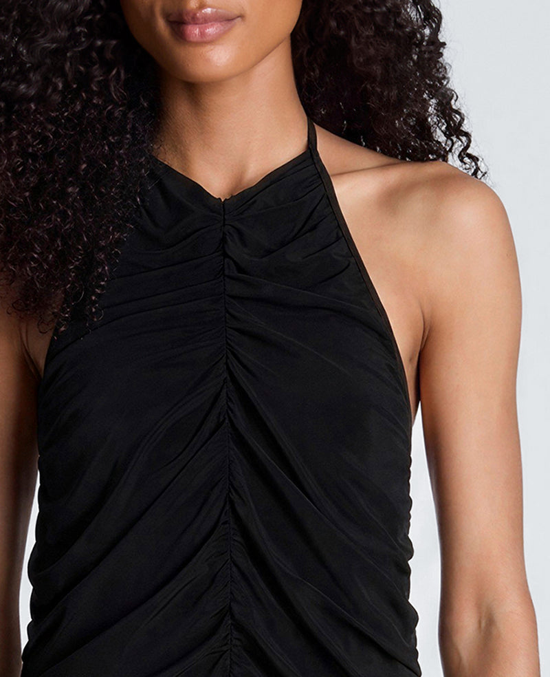 Kenneth Cole - Ruched Halter Maxi Dress WOMENS DRESS for Women