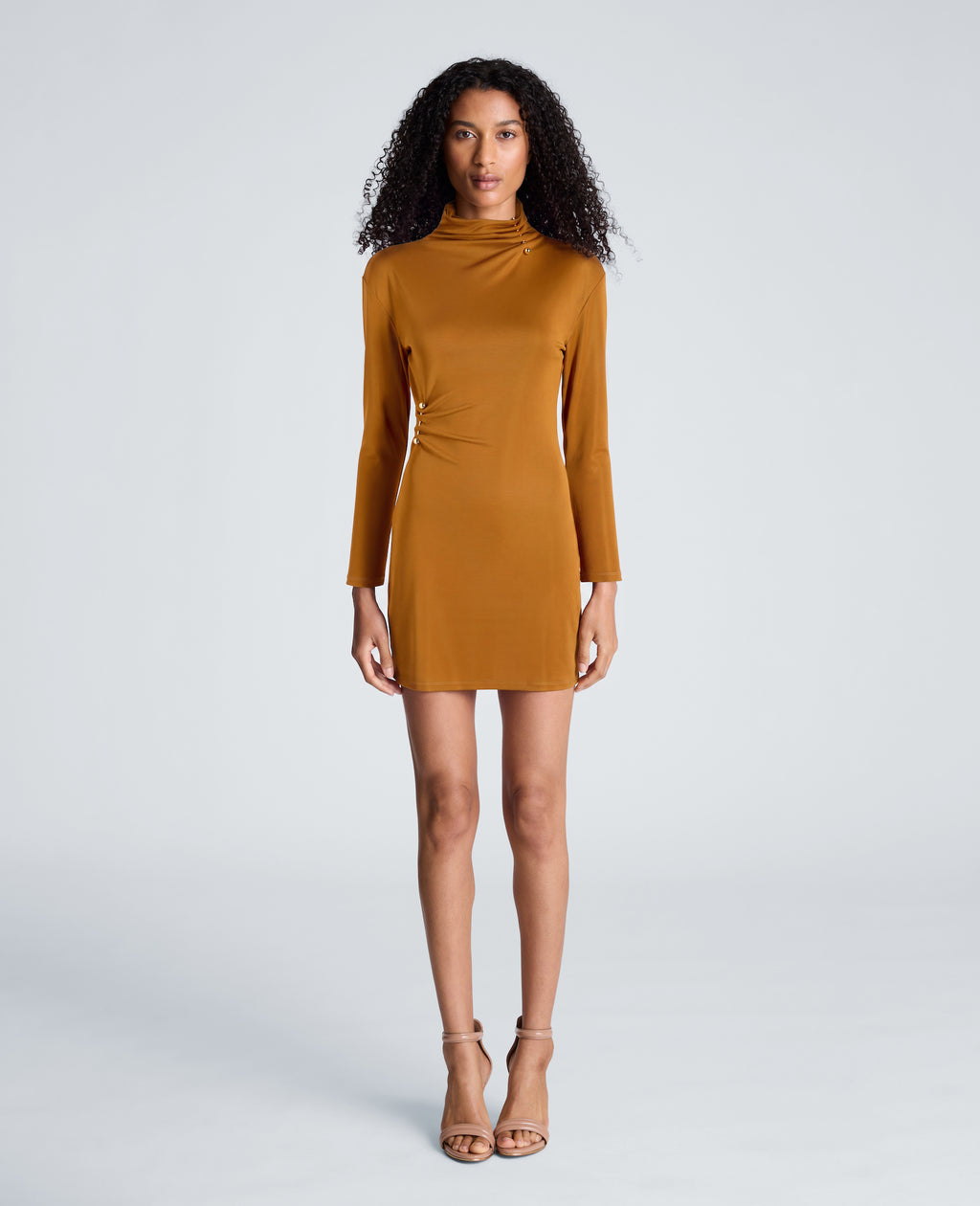 Kenneth Cole - Long Sleeve Pinned Mini Dress WOMENS DRESS for Women 