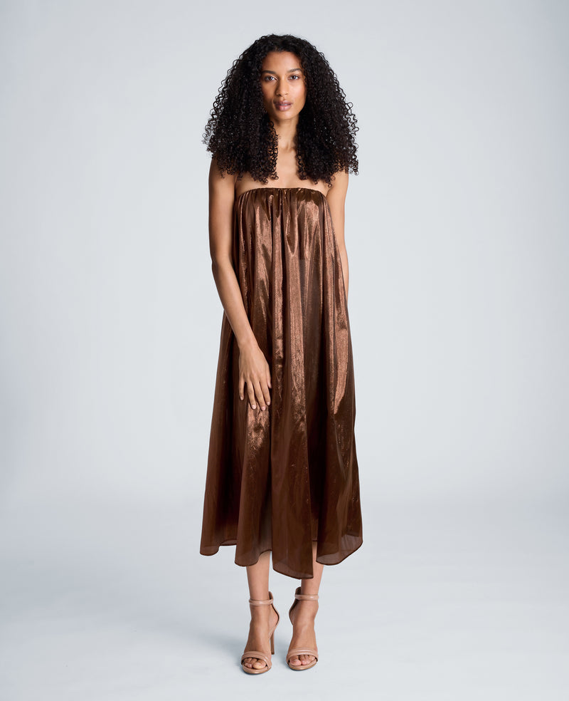 Kenneth Cole - Strapless Foil Maxi Dress WOMENS DRESS for Women
