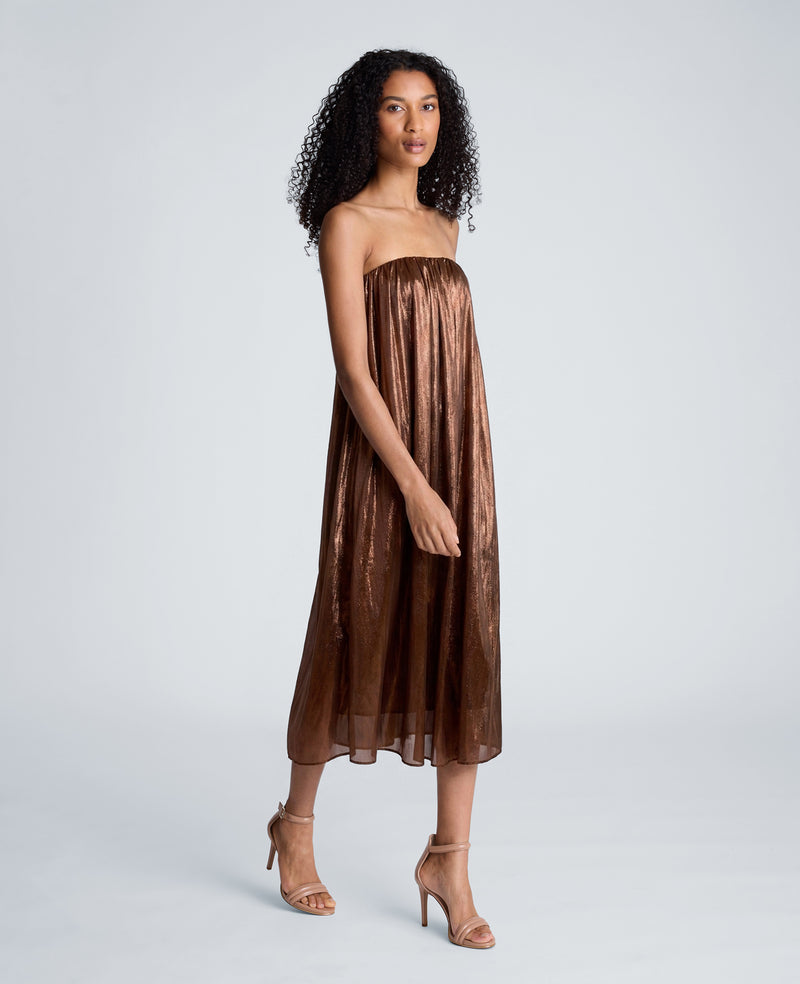 Kenneth Cole - Strapless Foil Maxi Dress WOMENS DRESS for Women