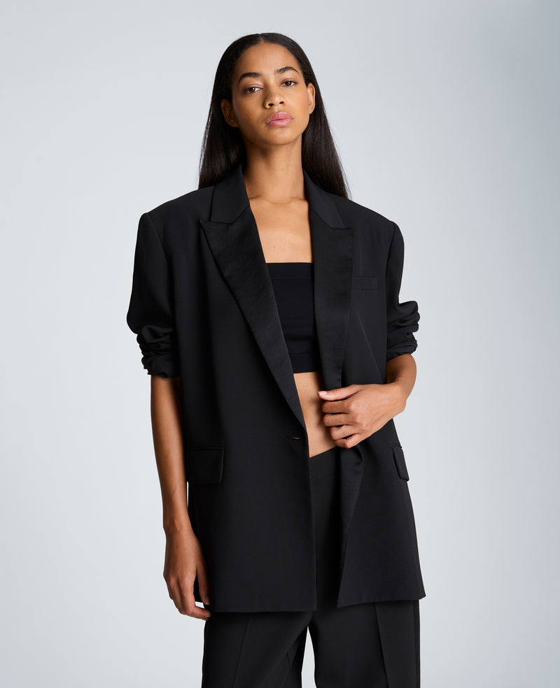 Kenneth Cole - Boyfriend Jacket with Contrast Lapel WOMENS JACKET for Women