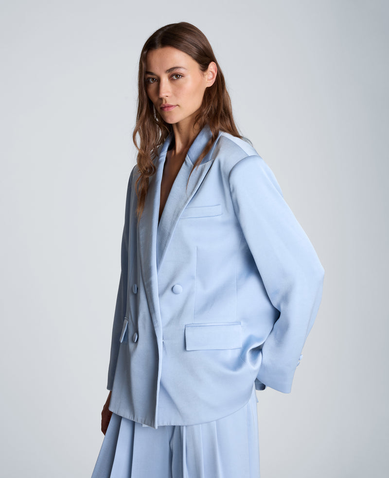 Kenneth Cole - Double Breasted Boyfriend Jacket WOMENS JACKET for Women