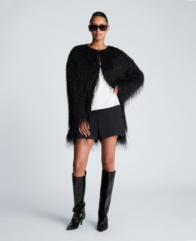 Kenneth Cole - Fringe Collarless Jacket WOMENS JACKET for Women