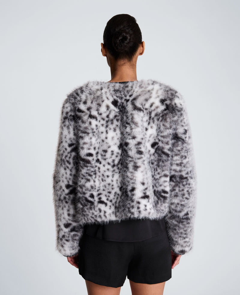 Kenneth Cole - Fur Jacket with Contrast Pockets WOMENS JACKET for Women
