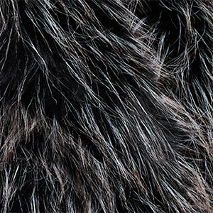 Midi Fur Jacket with Contrast Belt