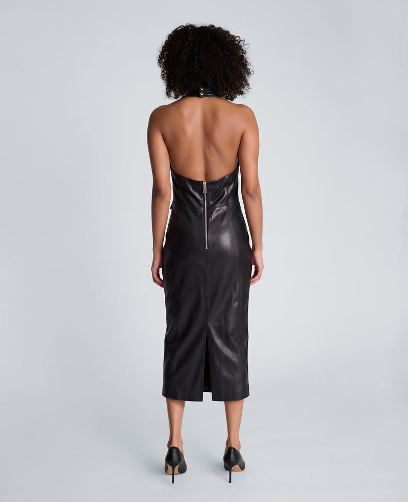 Kenneth Cole - Halter Neck Draped Midi Dress WOMENS DRESS for Women