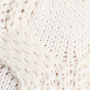 Oversized Cable Mock Neck Sweater