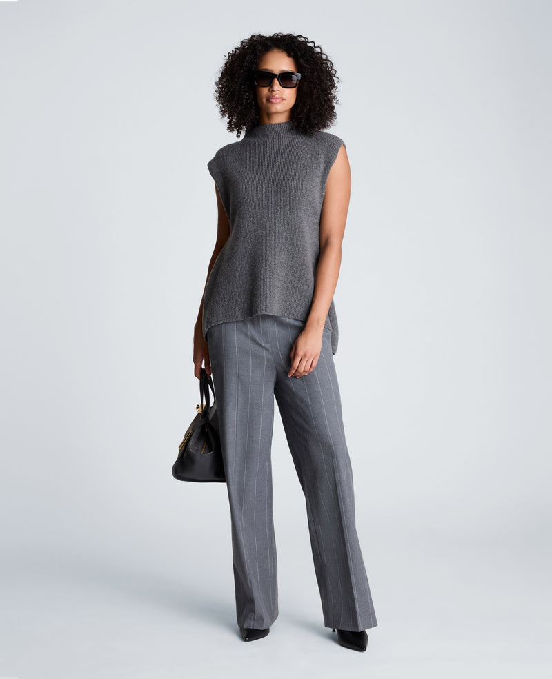 Kenneth Cole - Mock Neck Sweater with Side Pleats WOMENS SWEATER for Women