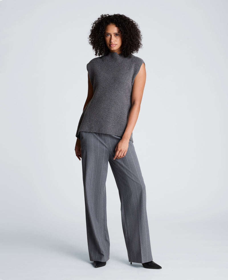 Kenneth Cole - Mock Neck Sweater with Side Pleats WOMENS SWEATER for Women