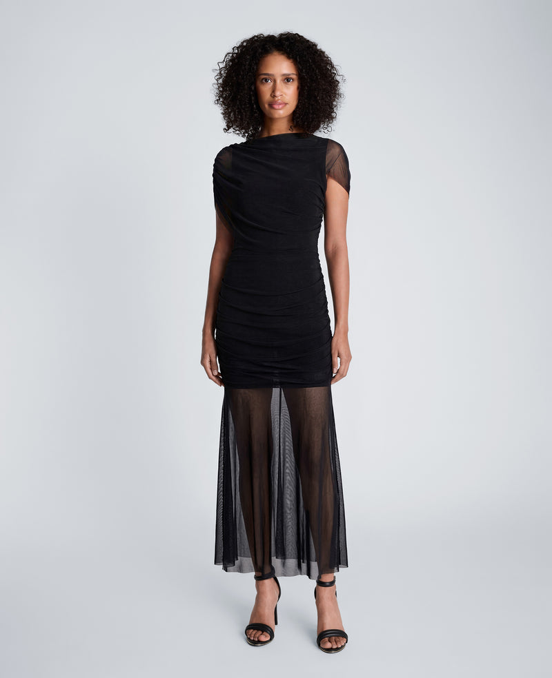 Kenneth Cole - Sheer Overlay Maxi Dress WOMENS DRESS for Women