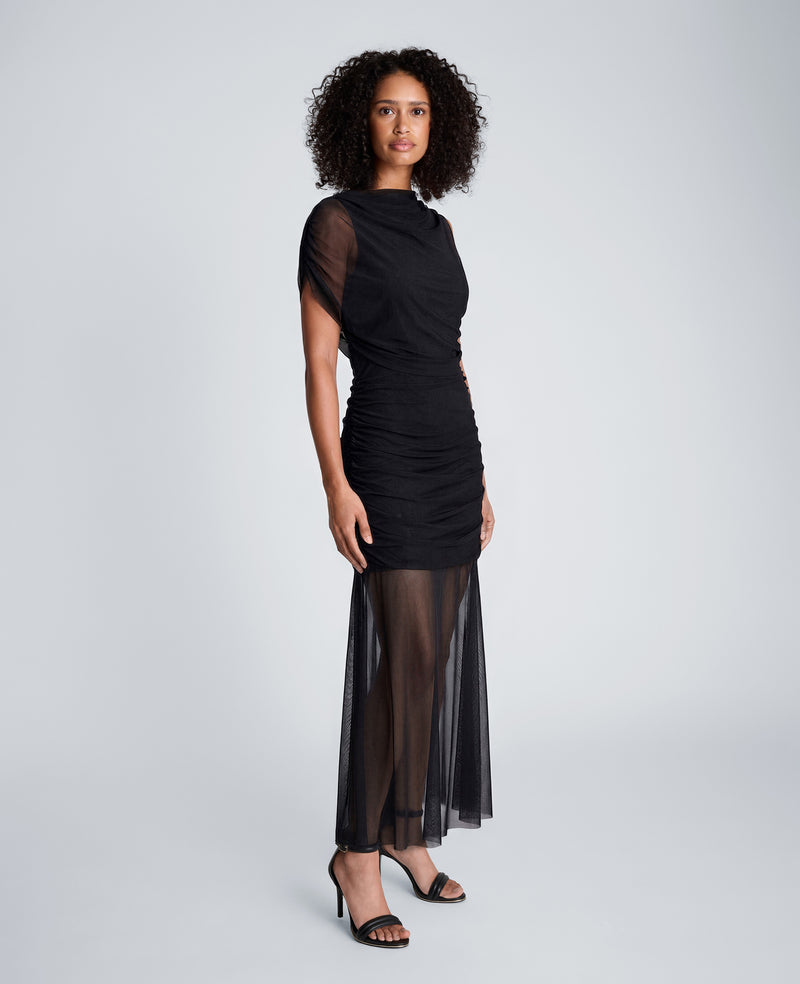Kenneth Cole - Sheer Overlay Maxi Dress WOMENS DRESS for Women