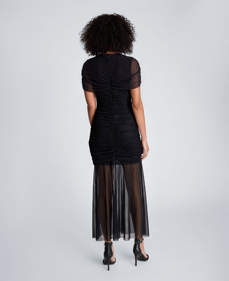 Kenneth Cole - Sheer Overlay Maxi Dress WOMENS DRESS for Women
