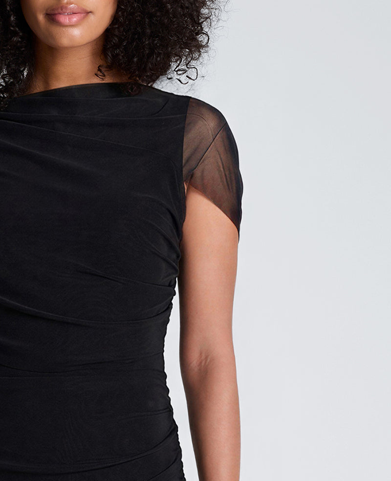 Kenneth Cole - Sheer Overlay Maxi Dress WOMENS DRESS for Women