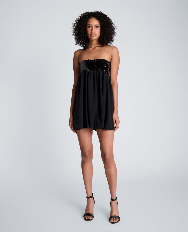 Kenneth Cole - Sequins Combination Bubble Mini Dress WOMENS DRESS for Women