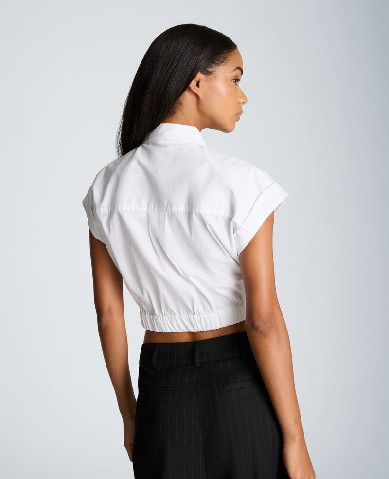 Kenneth Cole - Cropped Short Sleeve Shirt WOMENS TOPS for Women