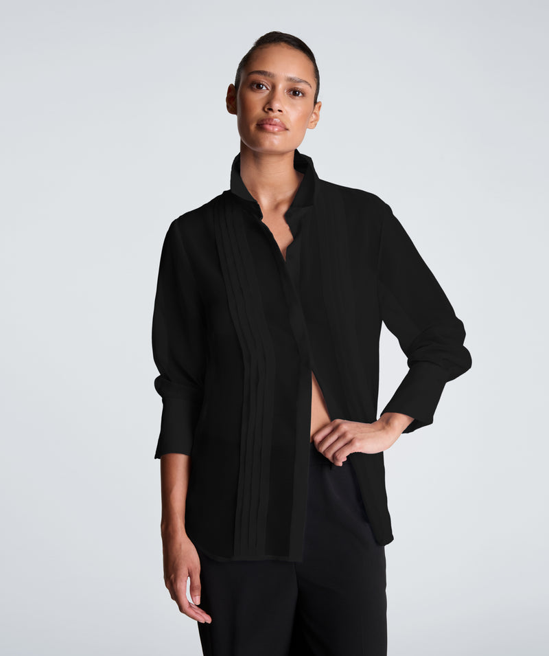 Kenneth Cole - Pleated Long Sleeve Blouse WOMENS TOPS for Women