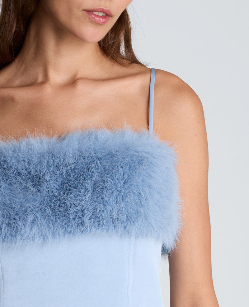 Kenneth Cole - Fur Paneled Bustier WOMENS TOPS for Women
