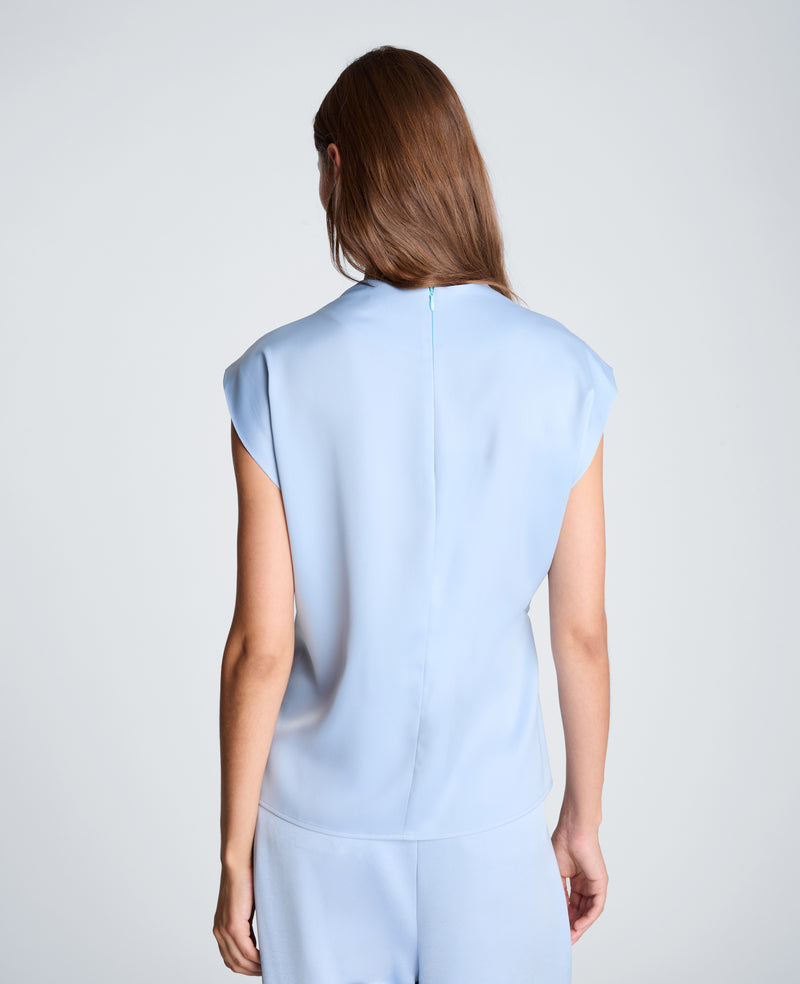 Kenneth Cole - Belted Drape Neck Blouse WOMENS TOPS for Women