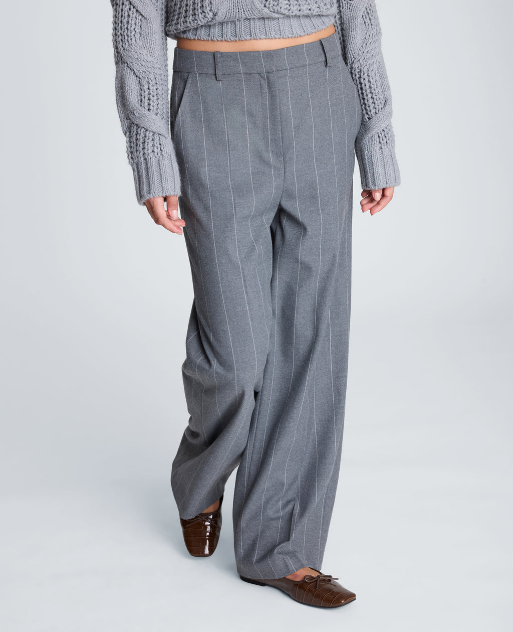 Kenneth Cole - Fly Front High Rise Wide Leg Pant WOMENS PANTS for Women 