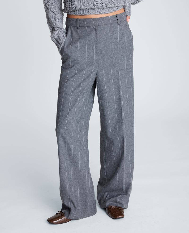 Kenneth Cole - Fly Front High Rise Wide Leg Pant WOMENS PANTS for Women