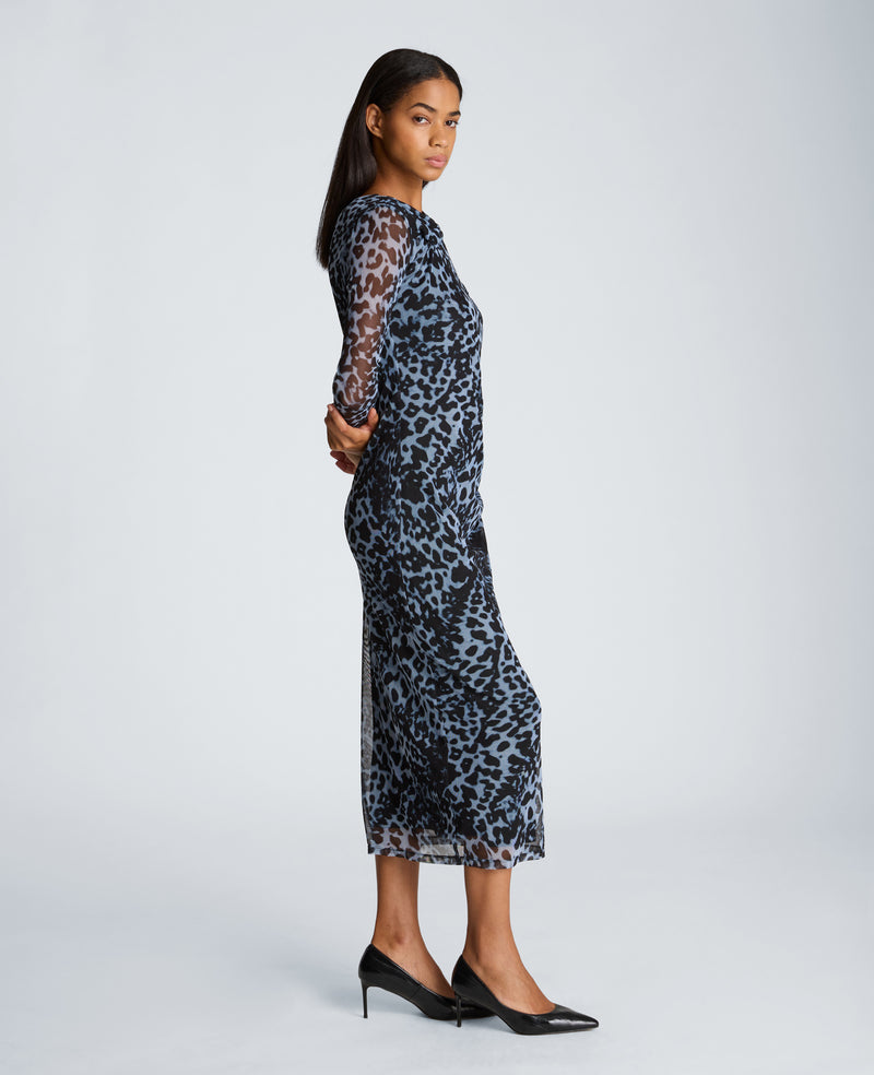 Kenneth Cole - Twist Bodice Midi Long Sleeve Dress WOMENS DRESS for Women