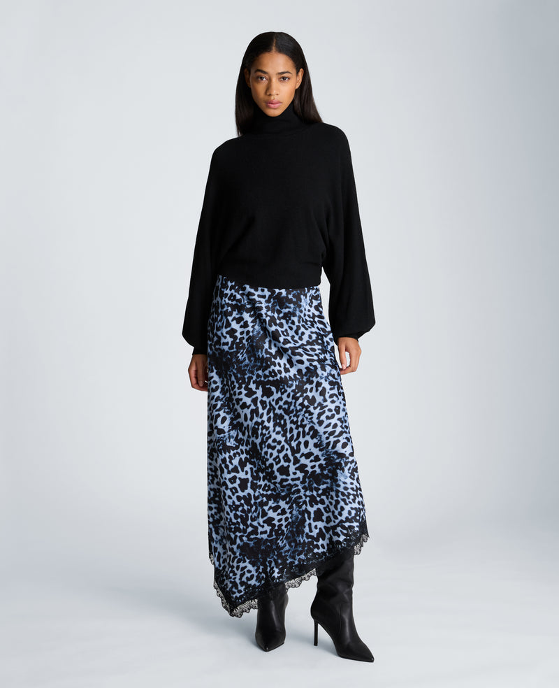 Kenneth Cole - Pull On Asymmetrical Lace Hem Skirt WOMENS SKIRTS for Women