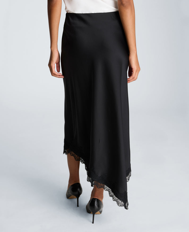 Kenneth Cole - Pull On Asymmetrical Lace Hem Skirt WOMENS SKIRTS for Women