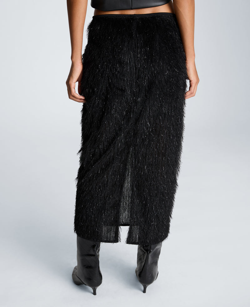 Kenneth Cole - Pull On Midi Skirt with Center Back Slit WOMENS SKIRTS for Women