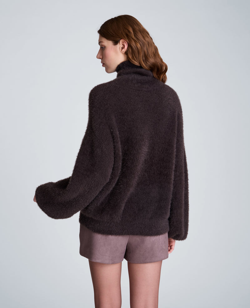 Kenneth Cole - Eyelash Turtle Neck Cozy Yarn Sweater WOMENS SWEATER for Women