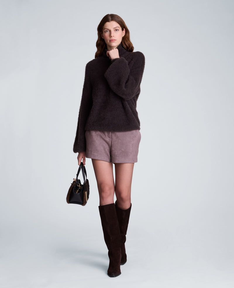Kenneth Cole - Eyelash Turtle Neck Cozy Yarn Sweater WOMENS SWEATER for Women