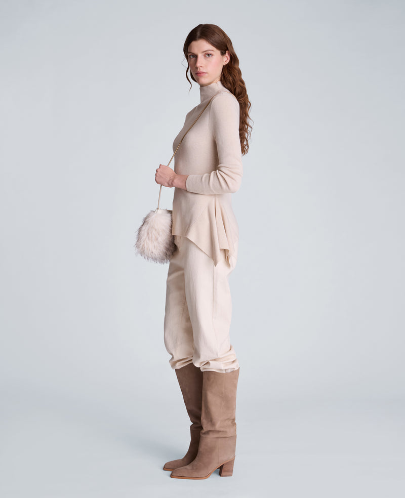 Kenneth Cole - Mock Neck Long Sleeve Peplum Sweater WOMENS SWEATER for Women