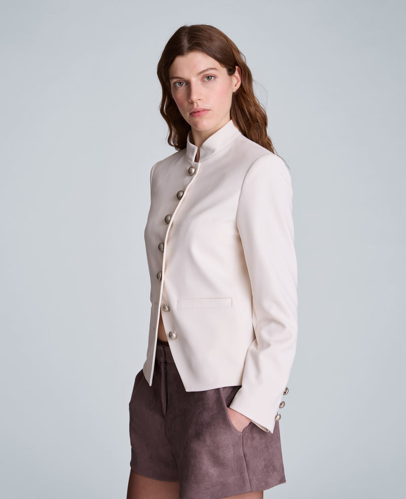 Kenneth Cole - Band Jacket with Stand Collar WOMENS JACKET for Women