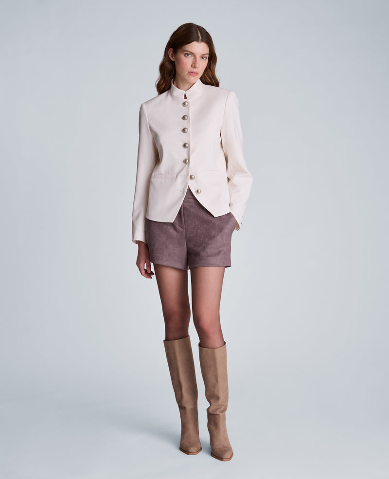 Kenneth Cole - Band Jacket with Stand Collar WOMENS JACKET for Women
