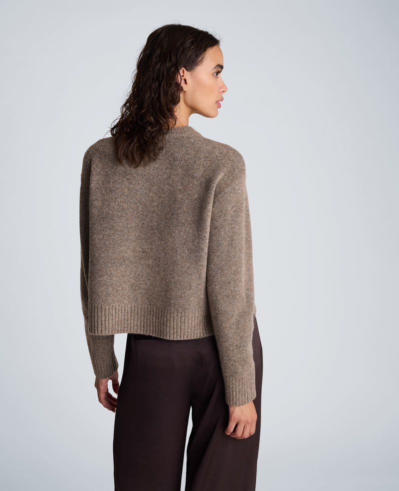 Kenneth Cole - Long Sleeve Crew Neck Button Up Cardigan WOMENS SWEATER for Women