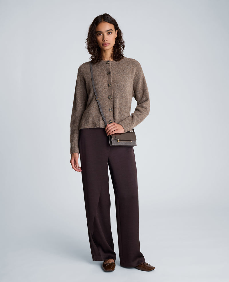 Kenneth Cole - Long Sleeve Crew Neck Button Up Cardigan WOMENS SWEATER for Women