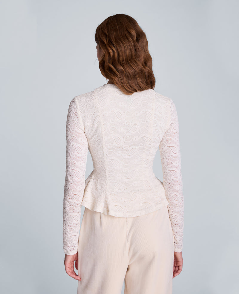 Kenneth Cole - Long Sleeve Peplum Pullover Top WOMENS KNITS for Women
