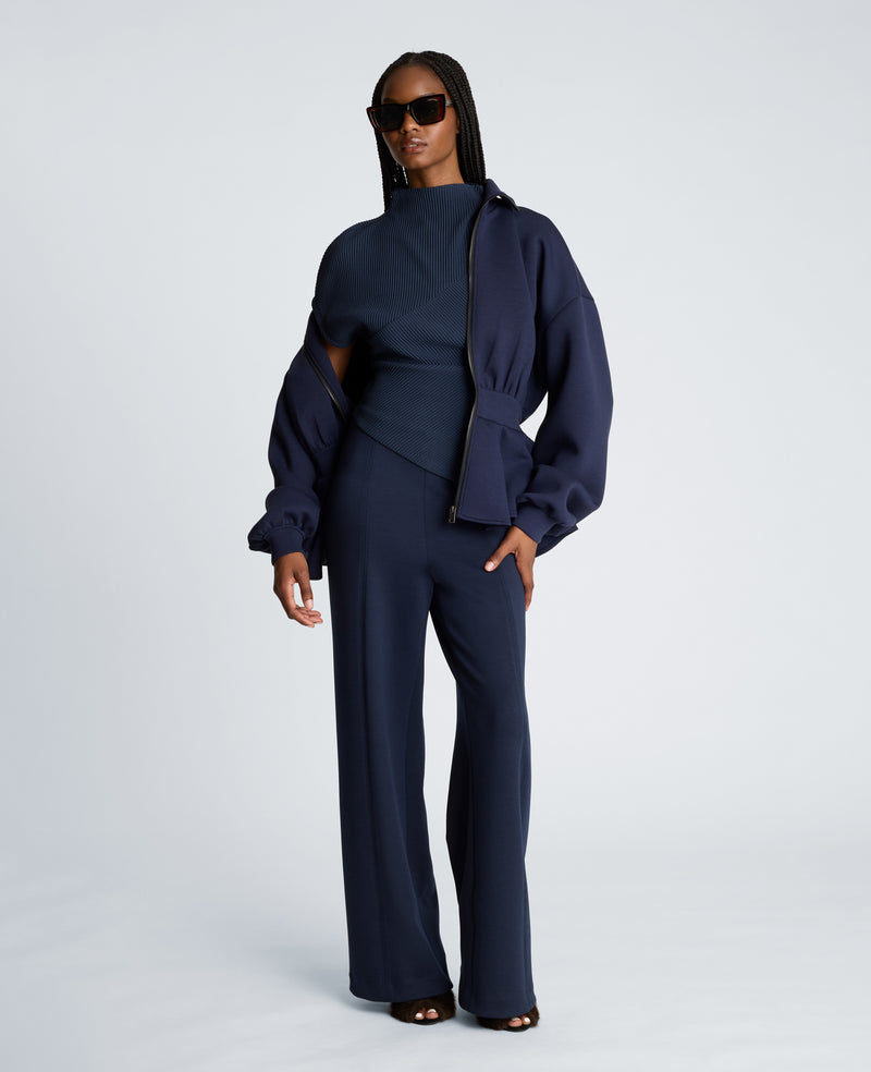 Kenneth Cole - Mock Neck Asymmetrical Pullover with Extended Shoulder WOMENS KNITS for Women